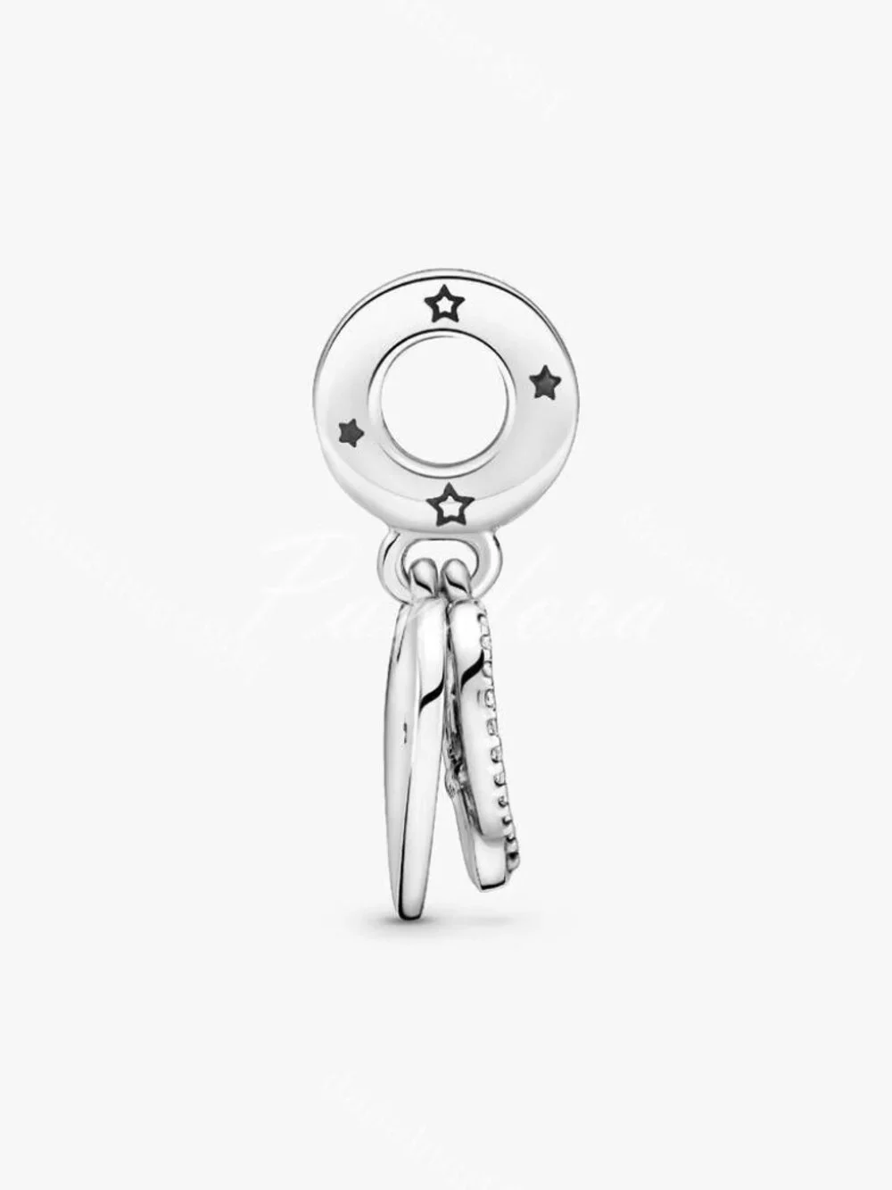 Pandora Cats & Hearts Dangle Charm